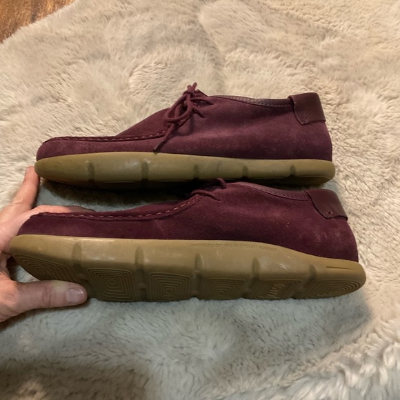 Kalso Earth Shoes Men's size 11.5 Darby Suede Negative Heel Burgundy Sneaker Lac - Picture 5 of 9